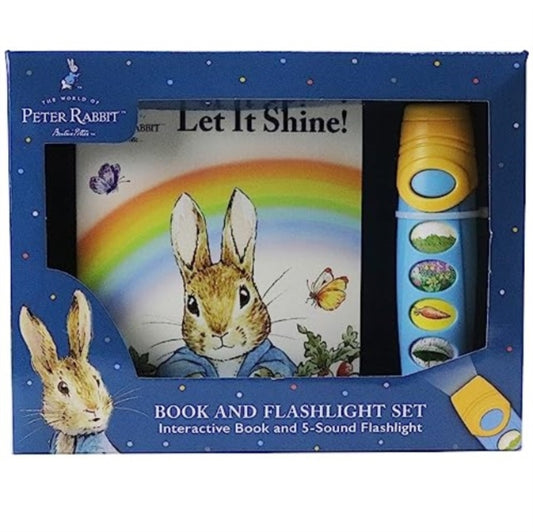 Book cover of: World of Peter Rabbit Let it Shine Book and 5 Sound Flashlight Set. By: PI Kids