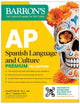 Book cover of: AP Spanish Language and Culture Premium, Fourteenth Edition: Prep Book with 5 Practice Tests + Comprehensive Review + Online Practice (2026). By: Barron's Educational Barron's Educational Series