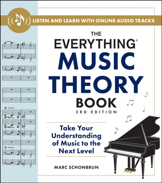 Book cover of: Everything Music Theory Book, 3rd Edition. By: Marc Schonbrun