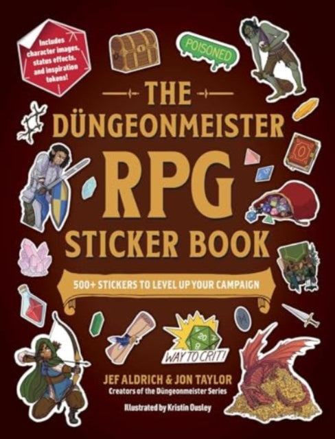 Book cover of: Dungeonmeister RPG Sticker Book. By: Jef Aldrich