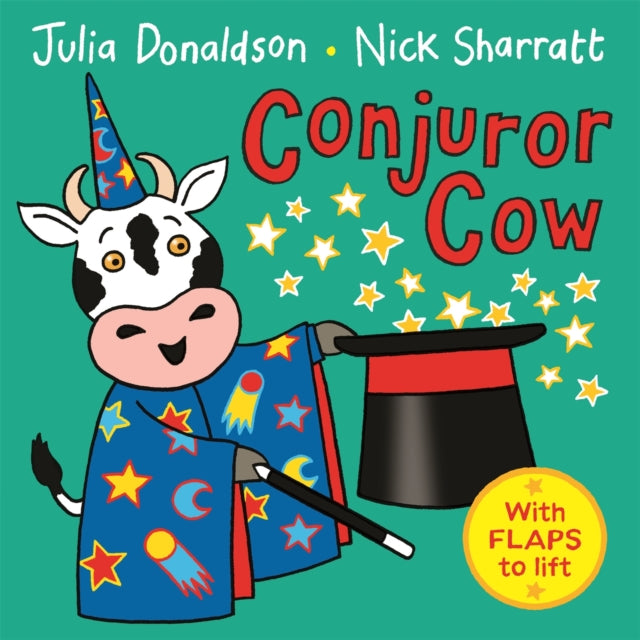 Book cover of: Conjuror Cow. By: Julia Donaldson
