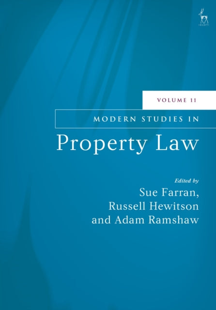 Book cover of: Modern Studies in Property Law, Volume 11. By: Sue Farran