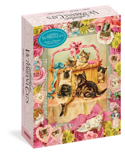 Book cover of: Cynthia Hart's Victoriana Cats: Basket of Mischief 1,000-Piece Puzzle