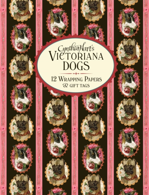 Book cover of: Cynthia Hart's Victoriana Dogs: 12 Wrapping Papers and Gift Tags. By: Cynthia Hart