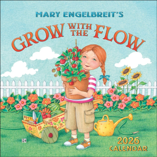 Book cover of: Mary Engelbreit's Grow with the Flow 2026 Mini Wall Calendar
