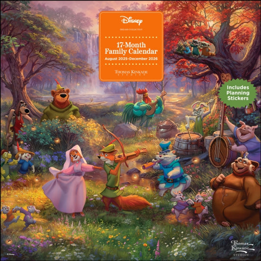 Book cover of: Disney Dreams by Thomas Kinkade Studios 17-Month 2025-2026 Family Wall Calendar