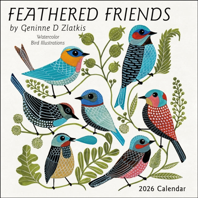 Book cover of: Feathered Friends 2026 Wall Calendar