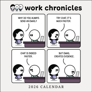 Work Chronicles 2026 Wall Calendar