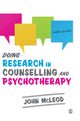 Book cover of: Doing Research in Counselling and Psychotherapy. By: John McLeod