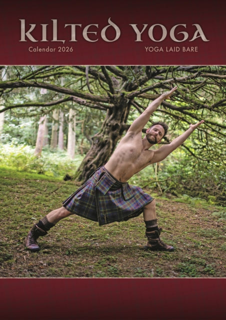 Book cover of: Kilted Yoga A3 Calendar 2026
