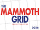 Book cover of: Mammoth Grid Square Wall Sunday Start Ca
