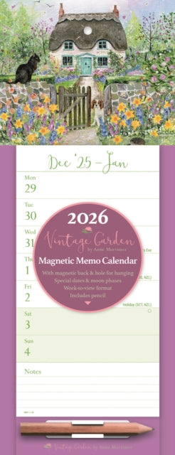 Book cover of: Vintage Garden Weektoview Magnetic Calen