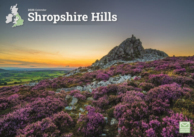 Book cover of: Shropshire Hills A4 Calendar 2026
