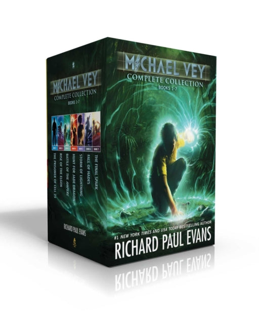 Book cover of: Michael Vey Complete Collection Books 1-7 (Boxed Set). By: Richard Paul Evans