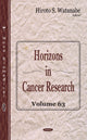 Book cover of: Horizons in Cancer Research. By: Hiroto S. Watanabe