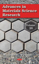 Book cover of: Advances in Materials Science Research. By: Maryann C. Wythers
