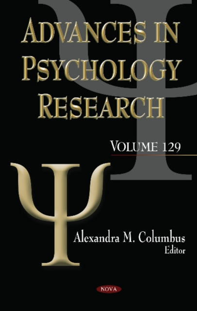 Book cover of: Advances in Psychology Research. By: Alexandra M. Columbus