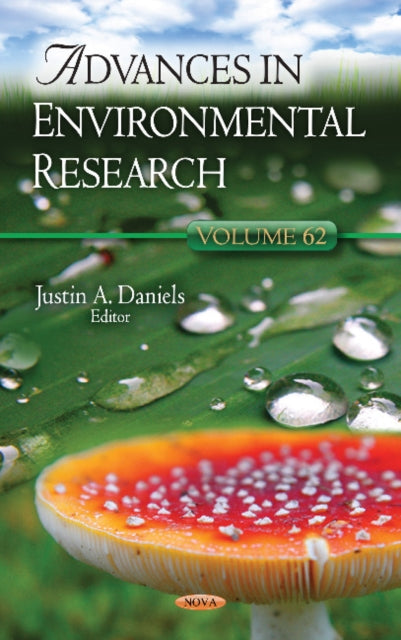 Book cover of: Advances in Environmental Research. By: Justin A. Daniels