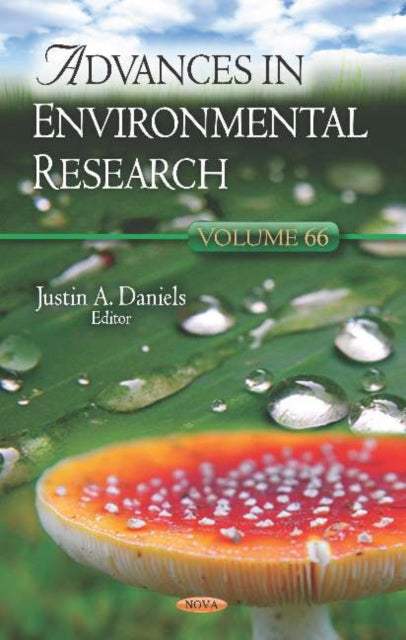 Book cover of: Advances in Environmental Research. By: Justin A. Daniels