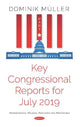 Book cover of: Key Congressional Reports for July 2019. By: Dominik Müller