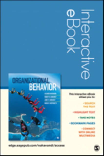 Book cover of: Organizational Behavior Interactive eBook. By: Afsaneh Nahavandi