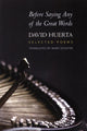 Book cover of: Before Saying Any of the Great Words. By: Huerta, David