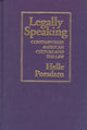Book cover of: Legally Speaking. By: Helle Porsdam