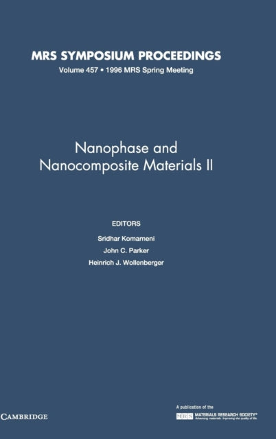 Book cover of: Nanophase and Nanocomposite Materials II: Volume 457. By: Simon and Schuster