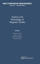 Book cover of: Science and Technology of Magnetic Oxides: Volume 494