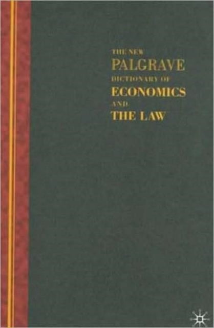 Book cover of: New Palgrave Dictionary of Economics and the Law