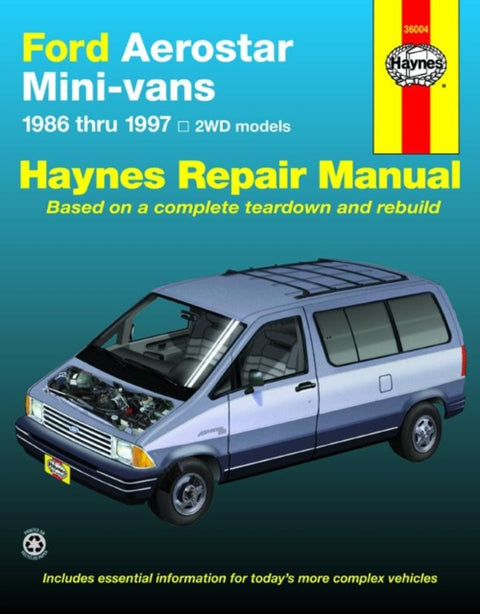 Ford Aerostar Mini-vans (1986-1997) with two wheel drive Haynes Repair Manual (USA)