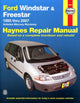 Book cover of: Ford Windstar (1995-2003) & Freestar & Mercury Monterey (2004-2007) Haynes Repair Manual (USA). By: Jay Storer