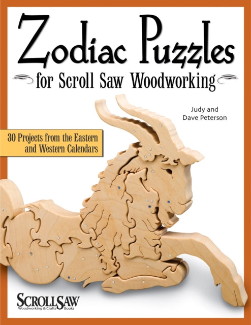 Book cover of: Zodiac Puzzles for Scroll Saw Woodworking. By: Judy Peterson