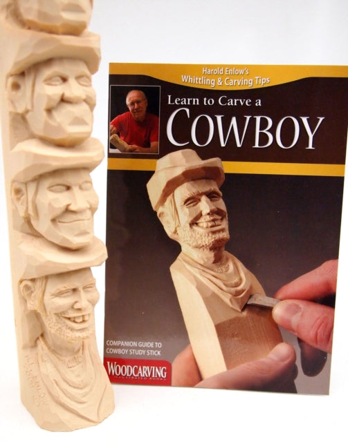 Book cover of: Carve a Cowboy Study Stick Kit. By: Harold Enlow
