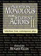 Book cover of: Audition Monologs for Student Actors Ii. By: Roger Ellis