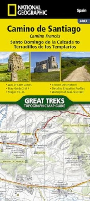 Camino de Santiago - Camino Frances Map 2 of 4