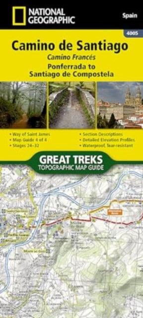 Camino de Santiago - Camino Frances Map 4 of 4