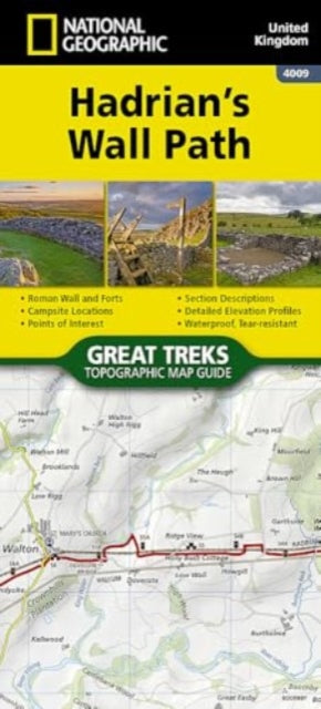 Hadrian's Wall Path Map