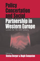 Book cover of: Policy Concertation and Social Partnership in Western Europe
