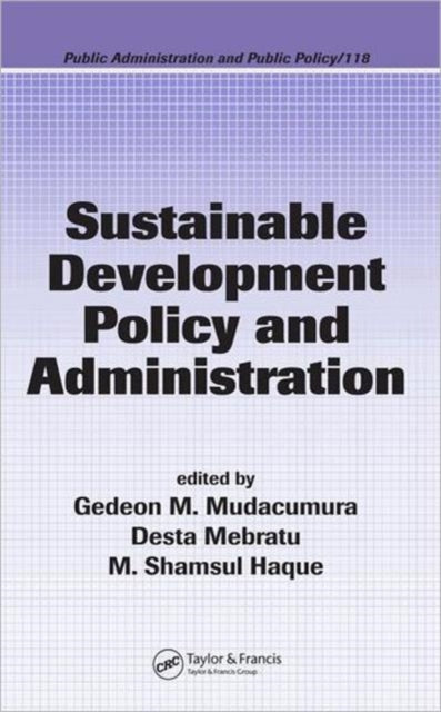 Book cover of: Sustainable Development Policy and Administration