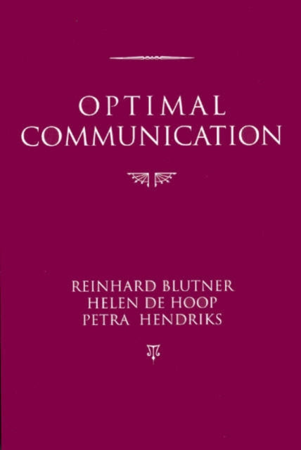 Book cover of: Optimal Communication