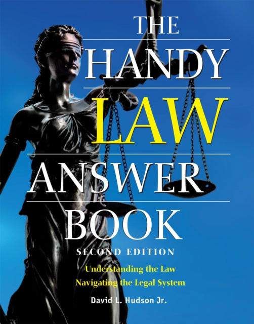 Book cover of: Handy Law Answer Book. By: David L. Hudson