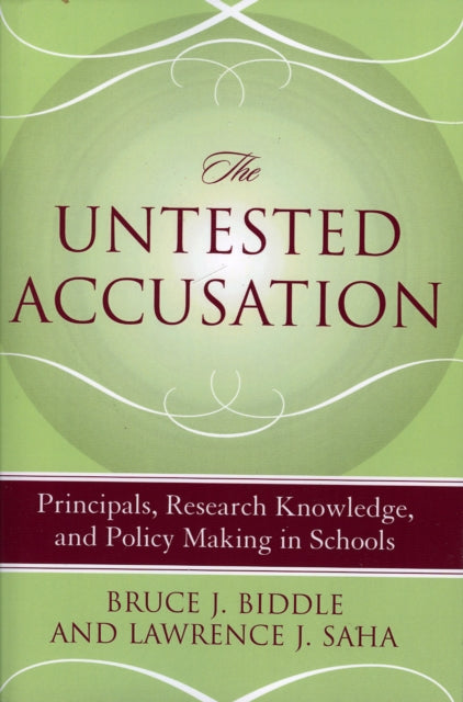 Book cover of: Untested Accusation. By: Bruce J. Saha,  Lawrence J. Biddle