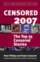 Book cover of: Censored 2007. By: Peter Phillips