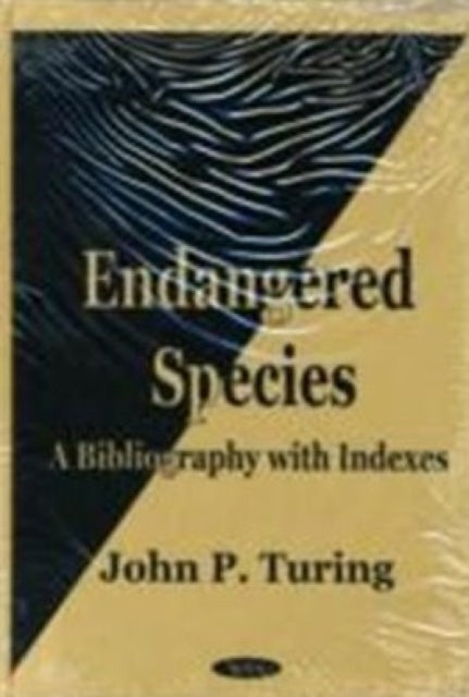 Book cover of: Endangered Species. By: John P. Turing
