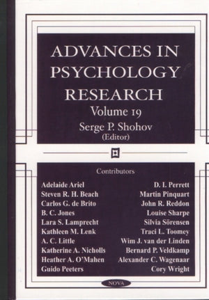 Advances in Psychology Research