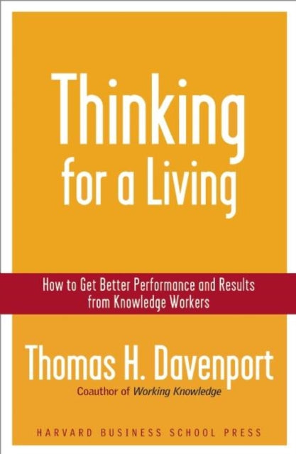 Book cover of: Thinking for a Living