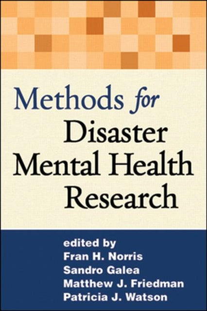 Book cover of: Methods for Disaster Mental Health Research