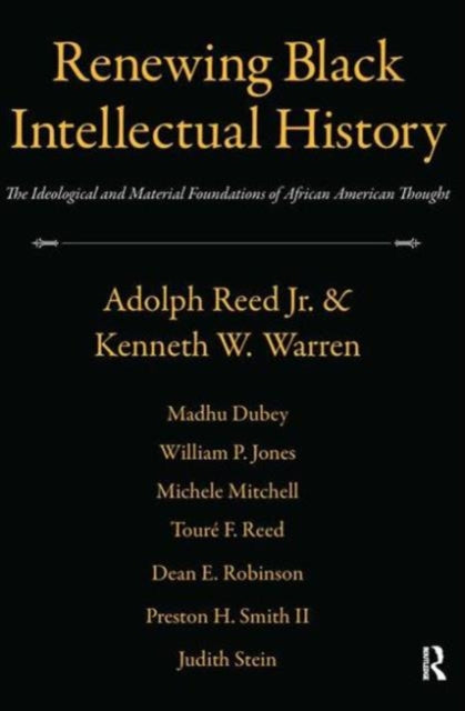 Book cover of: Renewing Black Intellectual History