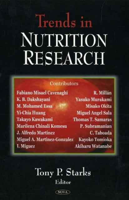 Book cover of: Trends in Nutrition Research
